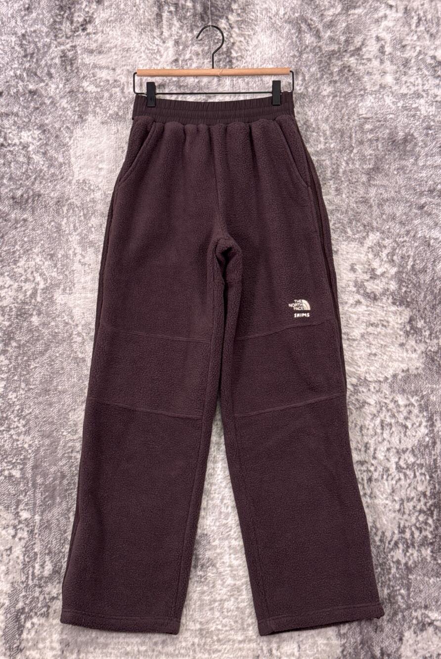 The North Face x Skims Pants XS Unisex 1995 Denali Fleece Straight Leg Brown